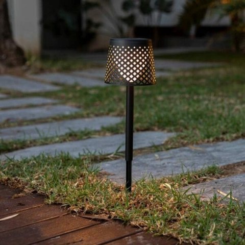 NEW GARDEN kinkiet lampa ogrodowa podłogowa biurkowa GRETA SOLAR NEGRO 5in1 czarna automatyczny oraz ręczny tryb włączania NEW GARDEN kinkiet lampa ogrodowa podłogowa biurkowa GRETA SOLAR NEGRO 5in1 czarna automatyczny oraz ręczny tryb włączania