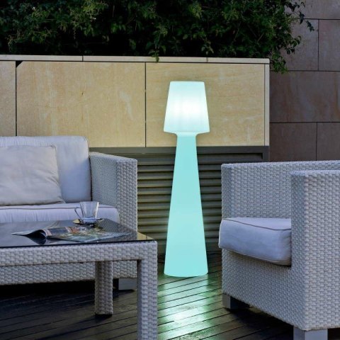 New Garden NEW GARDEN lampa podłogowa LED LOLA 110 CABLE biała tworzywo na taras i do ogrodu New Garden NEW GARDEN lampa podłogowa LED LOLA 110 CABLE biała tworzywo na taras i do ogrodu