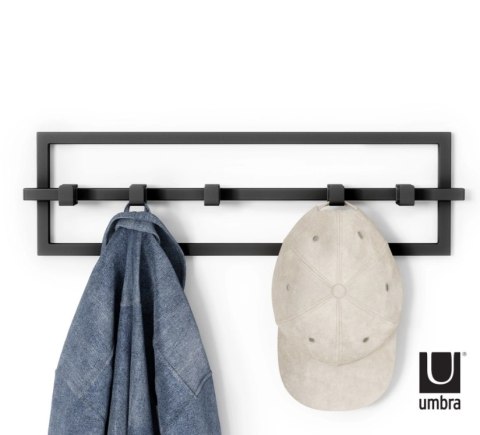 Umbra UMBRA wieszak ścienny CUBIKO czarny stalowy na ubrania szale czapki torebki Umbra UMBRA wieszak ścienny CUBIKO czarny stalowy na ubrania szale czapki torebki