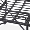 Halmar K401 krzesło do jadalni czarny / popielaty, materiał: rattan syntetyczny / stal malowana proszkowo Halmar K401 krzesło do jadalni czarny / popielaty, materiał: rattan syntetyczny / stal malowana proszkowo
