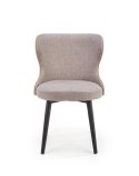 Halmar K452 krzesło do jadalni popielaty/dąb naturalny, materiał: tkanina / sklejka gięta, okleina naturalna / stal malowana