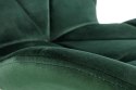 Halmar K453 krzesło do jadalni ciemny zielony materiał: tkanina velvet / stal malowana proszkowo Halmar K453 krzesło do jadalni ciemny zielony materiał: tkanina velvet / stal malowana proszkowo