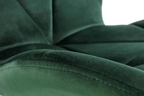 Halmar K453 krzesło do jadalni ciemny zielony materiał: tkanina velvet / stal malowana proszkowo Halmar K453 krzesło do jadalni ciemny zielony materiał: tkanina velvet / stal malowana proszkowo