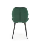 Halmar K453 krzesło do jadalni ciemny zielony materiał: tkanina velvet / stal malowana proszkowo Halmar K453 krzesło do jadalni ciemny zielony materiał: tkanina velvet / stal malowana proszkowo