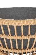 Halmar K456 krzesło naturalny/popielaty, materiał: rattan syntetyczny / tkanina / stal malowana proszkowo Halmar K456 krzesło naturalny/popielaty, materiał: rattan syntetyczny / tkanina / stal malowana proszkowo