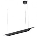 King Home Lampa wisząca VERTIGO czarna - LED, szczotkowane aluminium do domu biura lokalu King Home Lampa wisząca VERTIGO czarna - LED, szczotkowane aluminium do domu biura lokalu