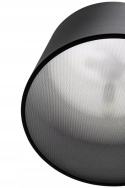 King Home Lampa podłogowa CLEO czarna - włókno szklane, podstawa metal klosz aluminium przesłony mleczny akryl E27 King Home Lampa podłogowa CLEO czarna - włókno szklane, podstawa metal klosz aluminium przesłony mleczny akryl E27