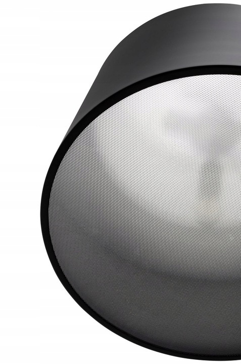 King Home Lampa podłogowa CLEO czarna - włókno szklane, podstawa metal klosz aluminium przesłony mleczny akryl E27 King Home Lampa podłogowa CLEO czarna - włókno szklane, podstawa metal klosz aluminium przesłony mleczny akryl E27