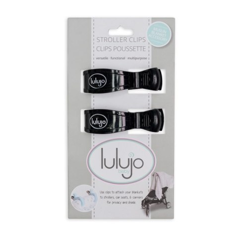 Lulujo Lulujo Klipsy do Kocyka 2szt Black Lulujo Lulujo Klipsy do Kocyka 2szt Black