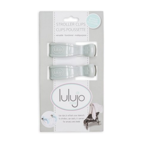 Lulujo Lulujo Klipsy do Kocyka 2szt Grey Lulujo Lulujo Klipsy do Kocyka 2szt Grey