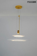 MOOSEE lampa wisząca LED PARROT 68 złota metal dekoracyjna oprawa, w której klosze służą do rozpraszania padającego światła