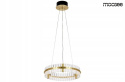 MOOSEE lampa wisząca SATURNUS 47 złota - LED, szkło transparentny stal szczotkowana MOOSEE lampa wisząca SATURNUS 47 złota - LED, szkło transparentny stal szczotkowana