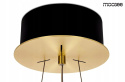 MOOSEE lampa wisząca SATURNUS 47 złota - LED, szkło transparentny stal szczotkowana