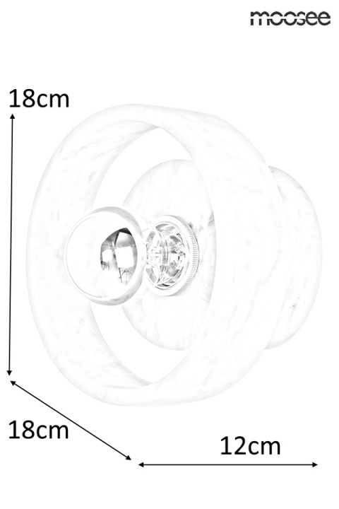 LAMPA ścienna KINKIET ARCO BIAŁY marmur E27 elegancka i nowoczesna Moosee MOOSEE LAMPA ścienna KINKIET ARCO BIAŁY marmur E27 elegancka i nowoczesna Moosee MOOSEE