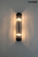 Moosee MOOSEE kinkiet lampa ścienna COLUMN czarna stal szklane klosze transparentny 2 x E14 Moosee MOOSEE kinkiet lampa ścienna COLUMN czarna stal szklane klosze transparentny 2 x E14