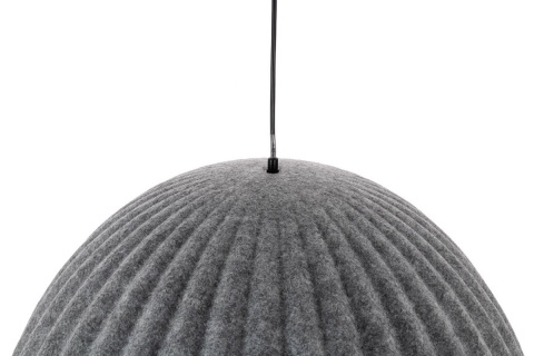 Moosee MOOSEE lampa wisząca MOLD 75 szara filc obszyty tkaniną przypomina kapelusz lampa tłumi dźwięki Moosee MOOSEE lampa wisząca MOLD 75 szara filc obszyty tkaniną przypomina kapelusz lampa tłumi dźwięki