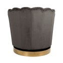 Richmond Interiors RICHMOND fotel obrotowy MILA STONE VELVET Richmond Interiors RICHMOND fotel obrotowy MILA STONE VELVET