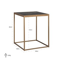 Richmond Interiors RICHMOND stolik BLACKBONE BRASS 50