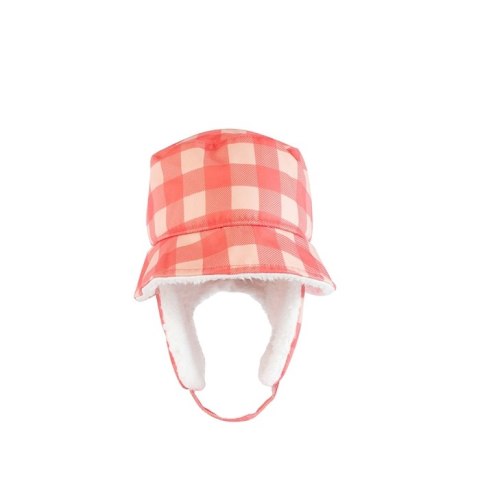 FlapJack FlapJack Czapka Zimowa Dziecięca Bucket Hat Pink Check M FlapJack FlapJack Czapka Zimowa Dziecięca Bucket Hat Pink Check M