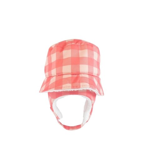 FlapJack FlapJack Czapka Zimowa Dziecięca Bucket Hat Pink Check M FlapJack FlapJack Czapka Zimowa Dziecięca Bucket Hat Pink Check M