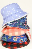 FlapJack FlapJack Czapka Zimowa Dziecięca Bucket Hat Pink Check M FlapJack FlapJack Czapka Zimowa Dziecięca Bucket Hat Pink Check M