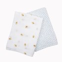 Lulujo Lulujo Boho Kocyk Otulacz Muślinowy Bees/Dots 2szt. Lulujo Lulujo Boho Kocyk Otulacz Muślinowy Bees/Dots 2szt.