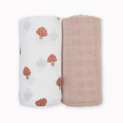 Lulujo Lulujo Boho Kocyk Otulacz Muślinowy Mushroom/Sand 2szt. Lulujo Lulujo Boho Kocyk Otulacz Muślinowy Mushroom/Sand 2szt.