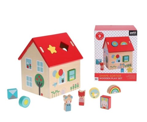Petit Collage Petit Collage Sorter do Zabawy Domek z Figurkami Petit Collage Petit Collage Sorter do Zabawy Domek z Figurkami