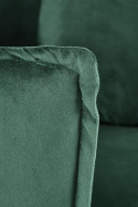 Halmar ALMOND fotel wypoczynkowy ciemny zielony, nogi złoty materiał: tkanina velvet / stal chromowana Halmar ALMOND fotel wypoczynkowy ciemny zielony, nogi złoty materiał: tkanina velvet / stal chromowana