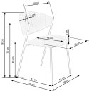 Halmar K469 krzesło do jadalni popiel, materiał: tkanina / stal malowana proszkowo Halmar K469 krzesło do jadalni popiel, materiał: tkanina / stal malowana proszkowo