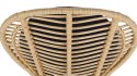 Halmar K472 krzesło do jadalni naturalny/czarny, materiał: tkanina / rattan syntetyczny / stal Halmar K472 krzesło do jadalni naturalny/czarny, materiał: tkanina / rattan syntetyczny / stal