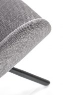 Halmar K475 krzesło do jadalni popiel, materiał: tkanina / stal malowana proszkowo Halmar K475 krzesło do jadalni popiel, materiał: tkanina / stal malowana proszkowo