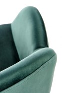 Halmar K480 krzesło do jadalni ciemny zielony, materiał: tkanina - velvet / stal malowana proszkowo Halmar K480 krzesło do jadalni ciemny zielony, materiał: tkanina - velvet / stal malowana proszkowo