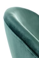Halmar K480 krzesło do jadalni ciemny zielony, materiał: tkanina - velvet / stal malowana proszkowo Halmar K480 krzesło do jadalni ciemny zielony, materiał: tkanina - velvet / stal malowana proszkowo