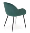 Halmar K480 krzesło do jadalni ciemny zielony, materiał: tkanina - velvet / stal malowana proszkowo Halmar K480 krzesło do jadalni ciemny zielony, materiał: tkanina - velvet / stal malowana proszkowo