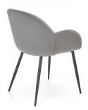Halmar K480 krzesło do jadalni popiel, materiał: tkanina - velvet / stal malowana proszkowo Halmar K480 krzesło do jadalni popiel, materiał: tkanina - velvet / stal malowana proszkowo