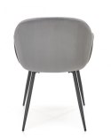 Halmar K480 krzesło do jadalni popiel, materiał: tkanina - velvet / stal malowana proszkowo Halmar K480 krzesło do jadalni popiel, materiał: tkanina - velvet / stal malowana proszkowo