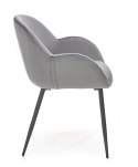Halmar K480 krzesło do jadalni popiel, materiał: tkanina - velvet / stal malowana proszkowo Halmar K480 krzesło do jadalni popiel, materiał: tkanina - velvet / stal malowana proszkowo