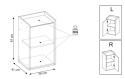 Halmar MOBIUS SZAFKA 1D hikora naturalna - hikora naturalna płyta meblowa okleinowana obrzeża ABS system otwierania push-click Halmar MOBIUS SZAFKA 1D hikora naturalna - hikora naturalna płyta meblowa okleinowana obrzeża ABS system otwierania push-click