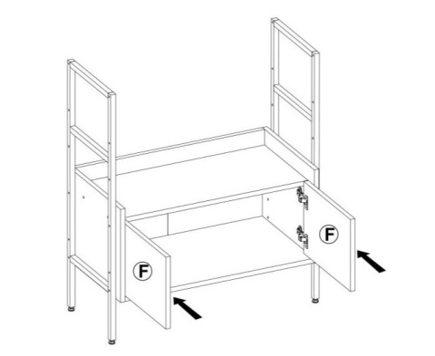 Halmar MOBIUS SZAFKA NISKA 2D korpus: hikora naturalna, fronty szary przykurzony płyta okleinowana obrzeża ABS system push-click Halmar MOBIUS SZAFKA NISKA 2D korpus: hikora naturalna, fronty szary przykurzony płyta okleinowana obrzeża ABS system push-click