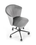 Halmar PASCO fotel obrotowy popiel - krzesło młodzieżowe tapicerowane szare na kółkach - regulowana wysokość
