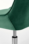 Halmar RICO fotel młodzieżowy ciemny zielony - obrotowy - krzesło biurowe - na kółkach, tapiceriowane