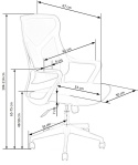 Halmar SANTO fotel obrotowy, czarny - czarne krzesło biurowe do biurka, pracowni, gabinetu, TILT Halmar SANTO fotel obrotowy, czarny - czarne krzesło biurowe do biurka, pracowni, gabinetu, TILT