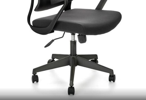 Halmar SANTO fotel obrotowy, czarny - czarne krzesło biurowe do biurka, pracowni, gabinetu, TILT Halmar SANTO fotel obrotowy, czarny - czarne krzesło biurowe do biurka, pracowni, gabinetu, TILT