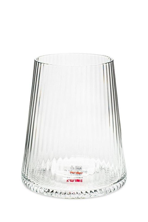 Kare Design KARE szklanka do wody napoju drinka RIFFLE 440ml transparentna szklana na każdą uroczystość Kare Design KARE szklanka do wody napoju drinka RIFFLE 440ml transparentna szklana na każdą uroczystość