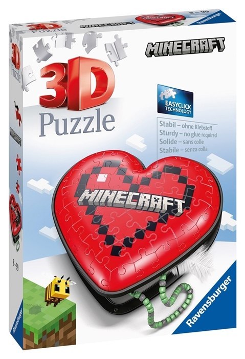 Ravensburger Ravensburger Puzzle 3D Serce Minecraft 54 el. Ravensburger Ravensburger Puzzle 3D Serce Minecraft 54 el.