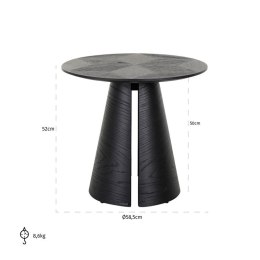 Richmond Interiors RICHMOND stolik BLAX 58,5 czarny