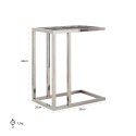 Richmond Interiors RICHMOND stolik boczny BLACKBONE SILVER Richmond Interiors RICHMOND stolik boczny BLACKBONE SILVER