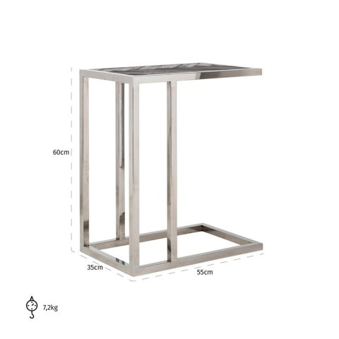 Richmond Interiors RICHMOND stolik boczny BLACKBONE SILVER Richmond Interiors RICHMOND stolik boczny BLACKBONE SILVER