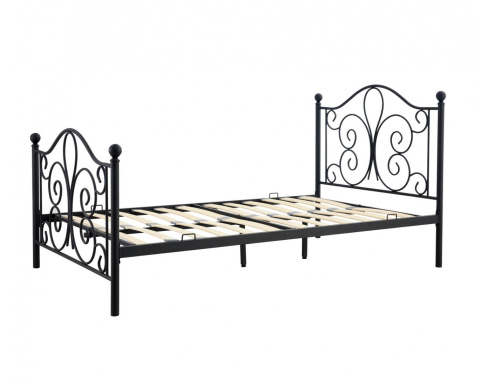 ŁÓŻKO METALOWE PANAMA 120 cm CZARNE HALMAR do sypialni pokoju młodzieżowego stal malowana proszkowo - do materaca 120 x 200 cm ŁÓŻKO METALOWE PANAMA 120 cm CZARNE HALMAR do sypialni pokoju młodzieżowego stal malowana proszkowo - do materaca 120 x 200 cm